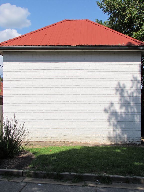 minimalist painted brick elegance