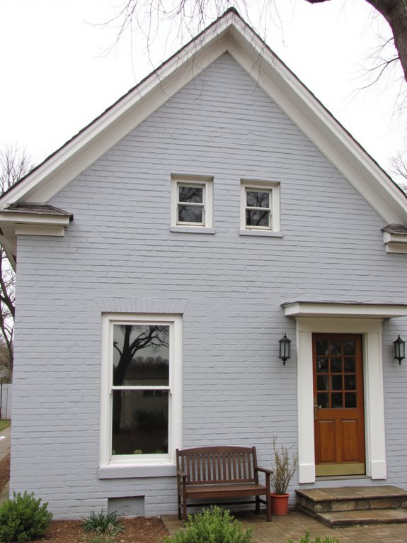 modern farmhouse gray brick