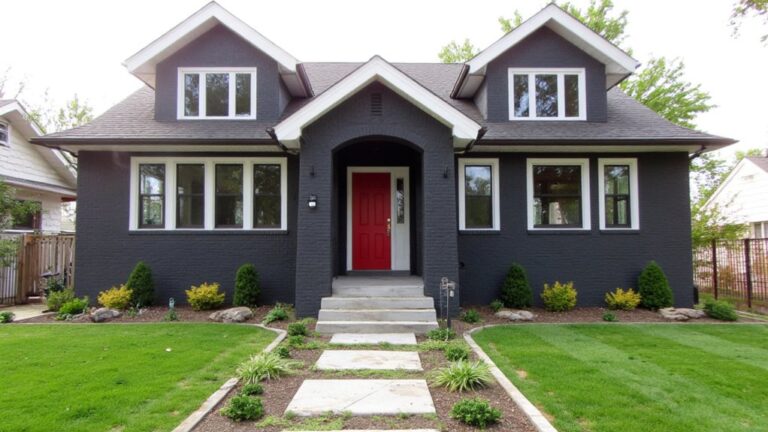 modern painted brick exteriors