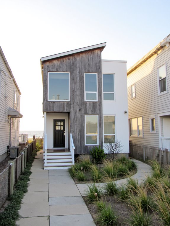 narrow beach house inspiration