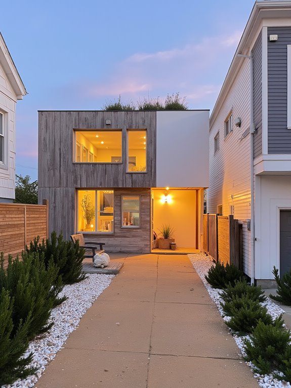 narrow beach house styles