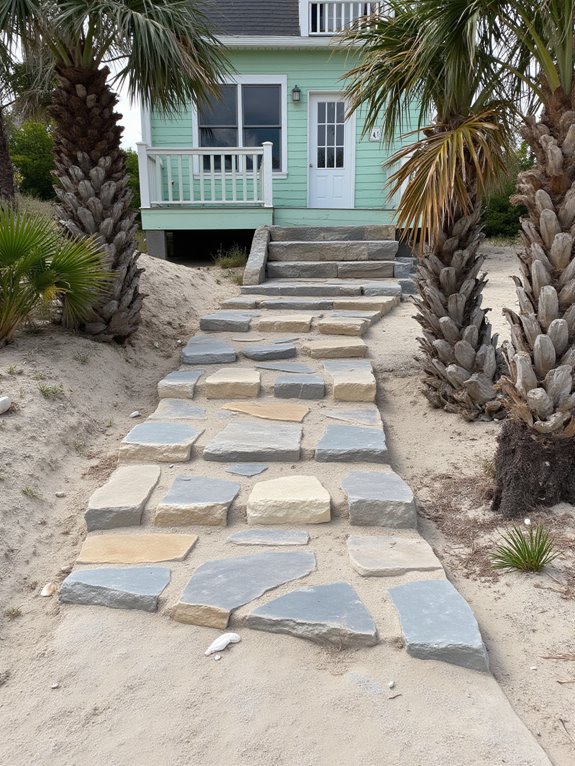 natural stone stair design