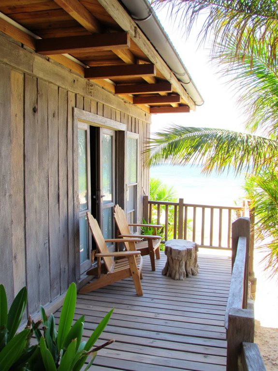 natural wood beach accents