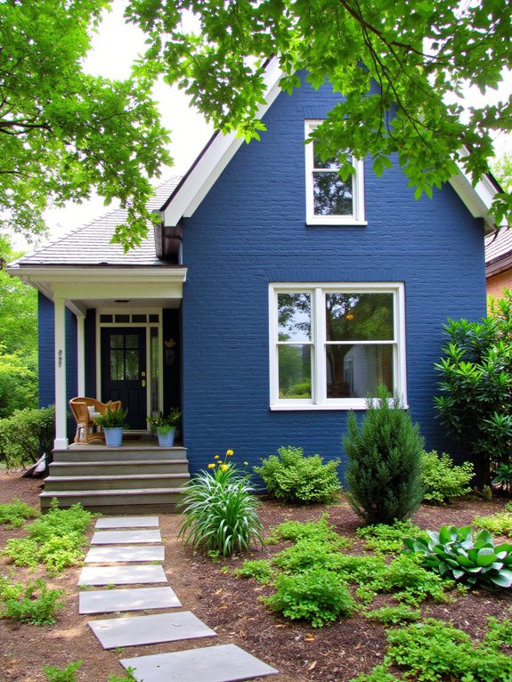 nature inspired blue brick homes