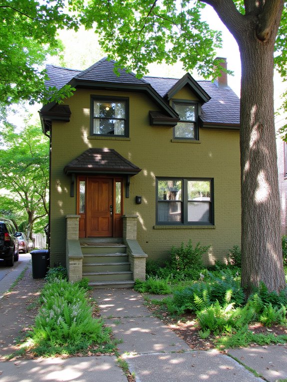 nature inspired moss green exteriors