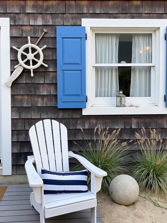 nautical decor enhances coastal charm