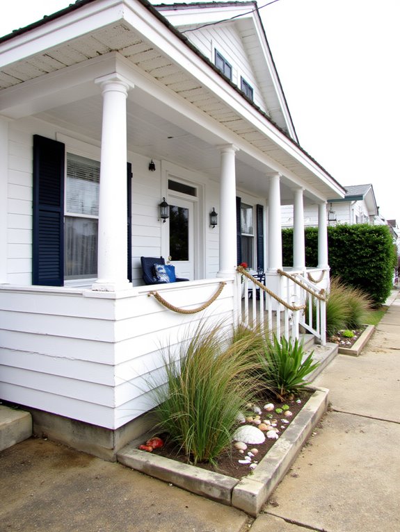 nautical white and navy