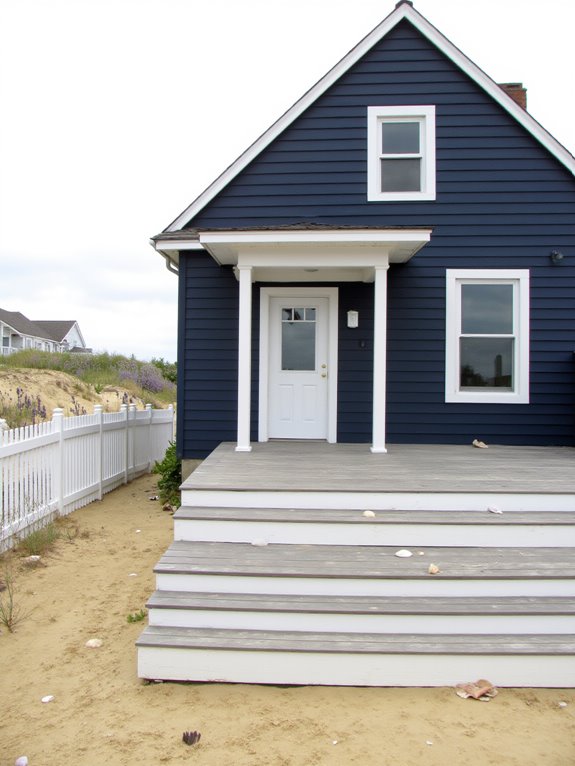 navy blue and white harmony