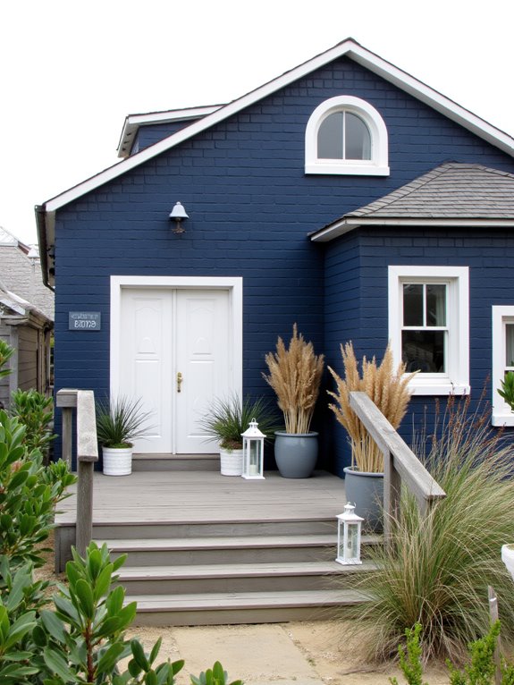 navy brick coastal elegance