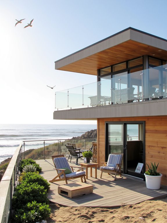 ocean view rooftop oasis