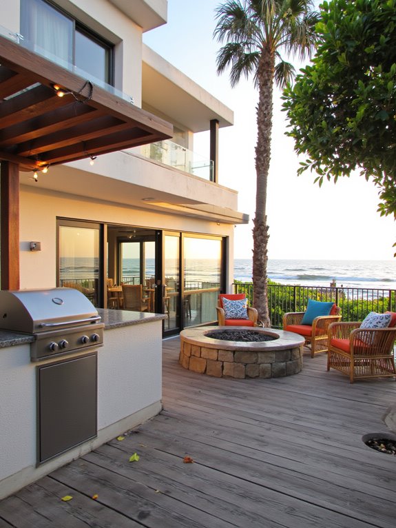 outdoor entertaining with warmth