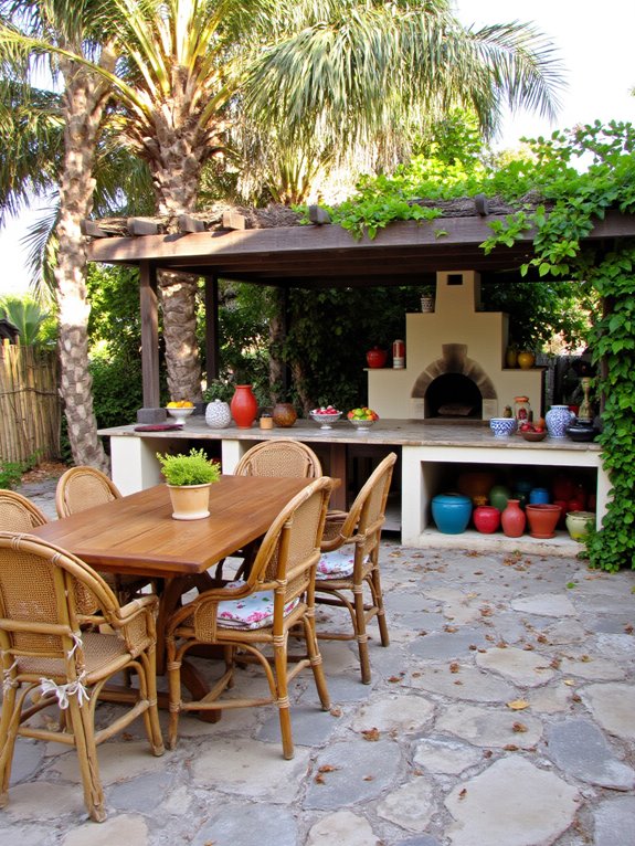outdoor kitchen for entertaining