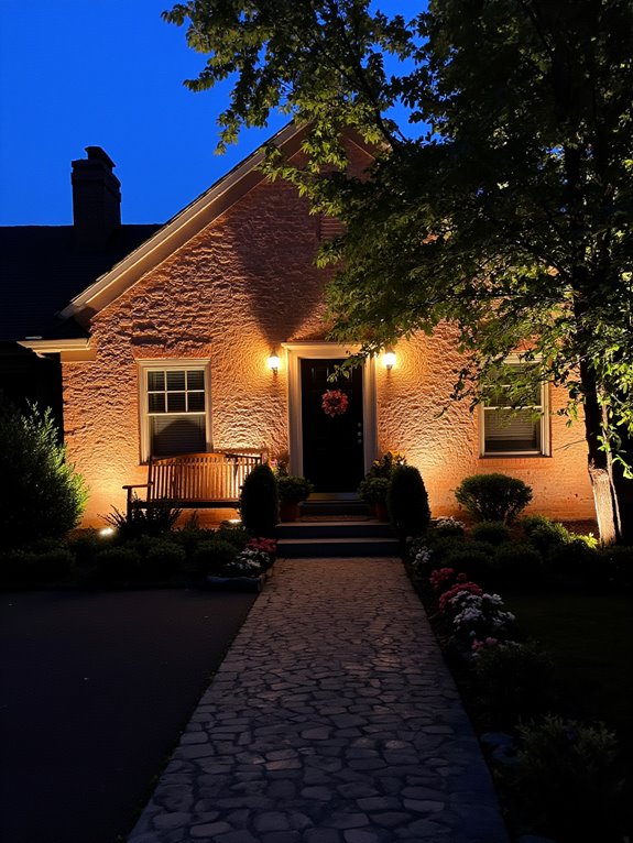 outdoor lighting boosts curb appeal