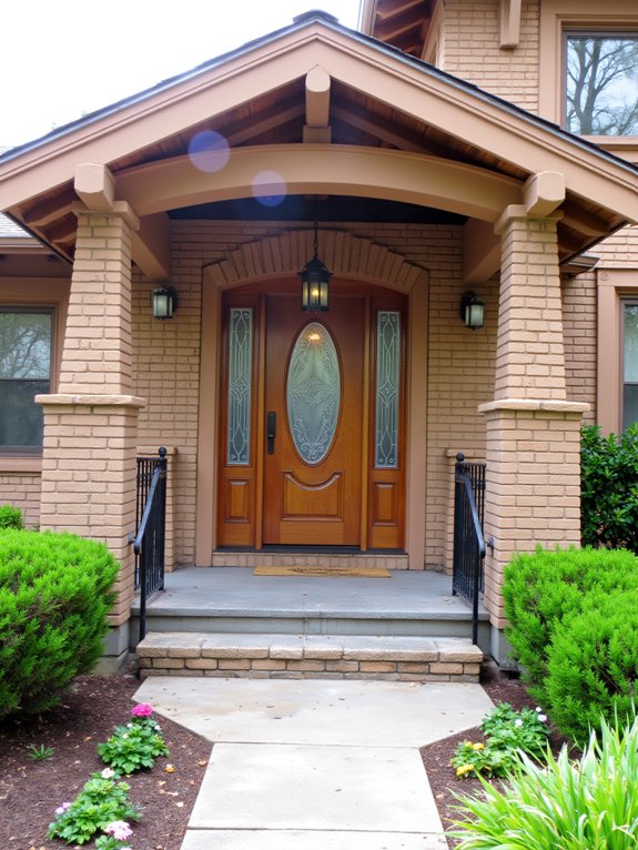 painted brick entryway enhancement