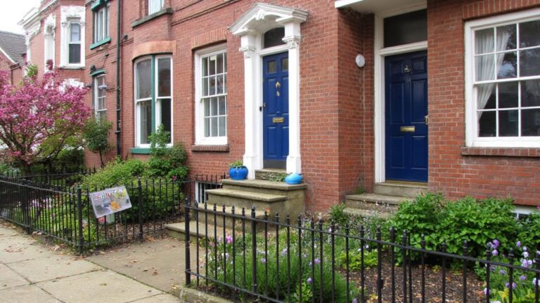 painted brick house trim