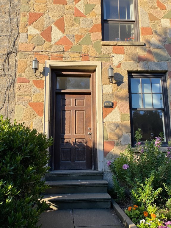 painted brick pattern design