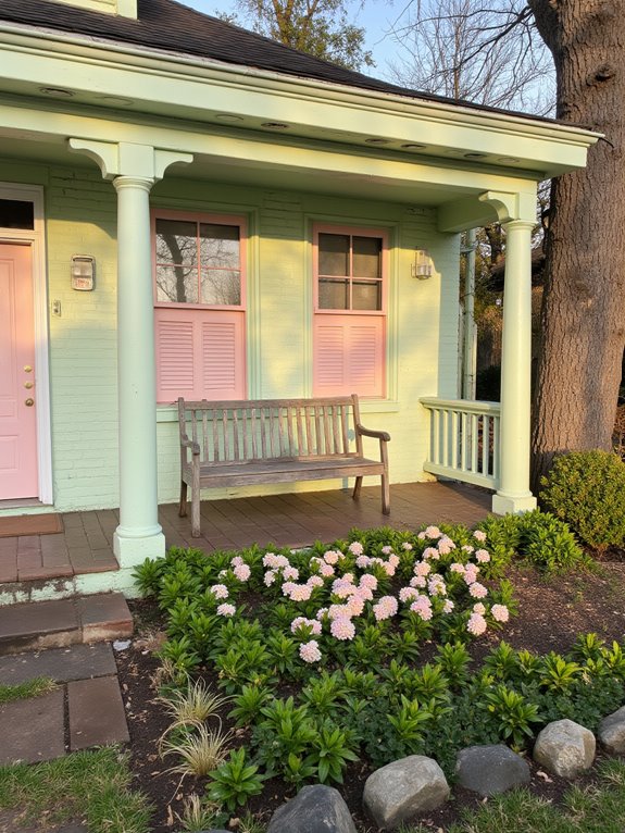 pastel painted serene retreat