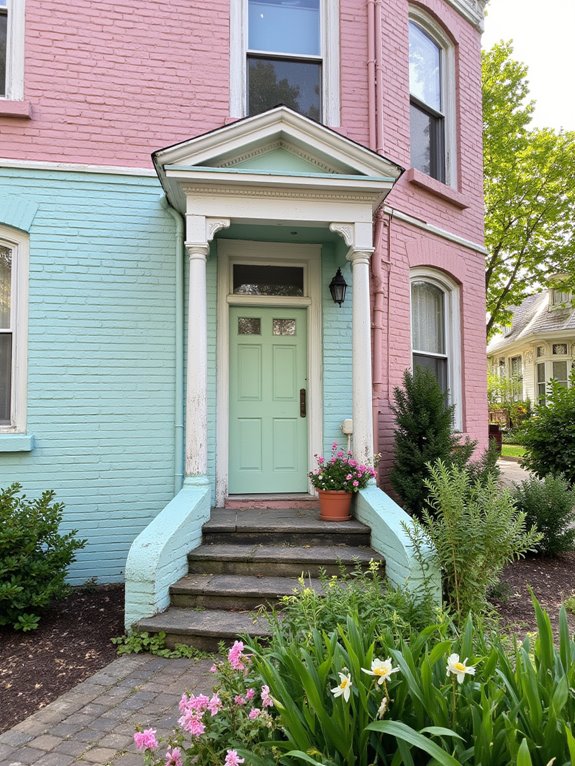 pastel shades enhance victorian charm