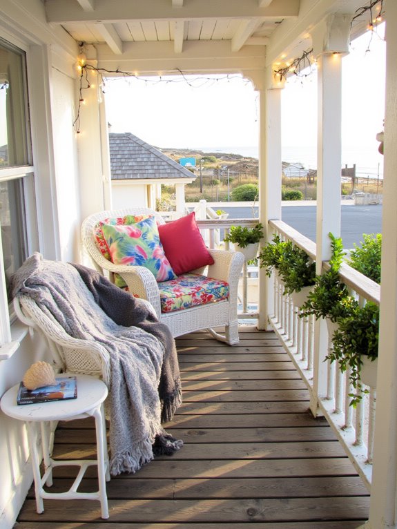 personalized beach house balcony