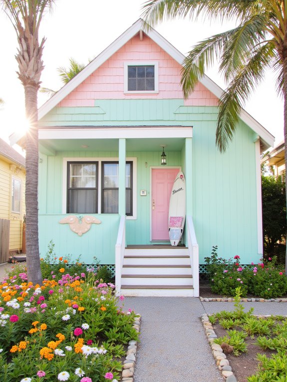 playful pastel coastal charm
