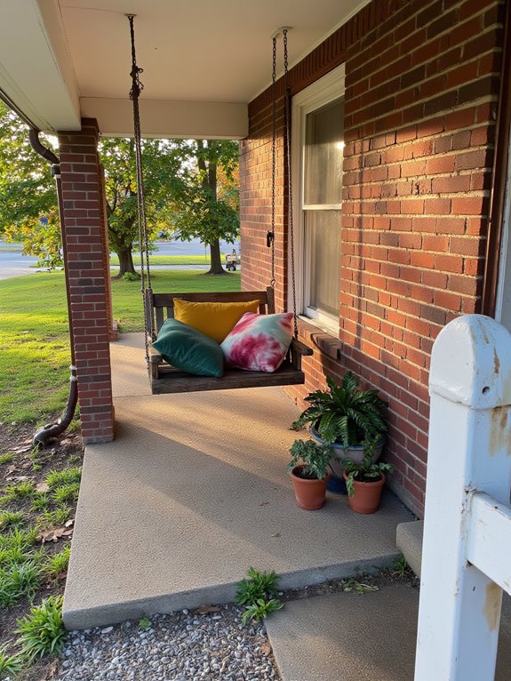 porch swing for relaxation