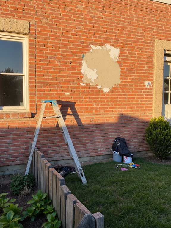 prepare brick before painting