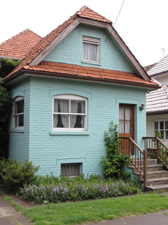 retro colors enhance charm