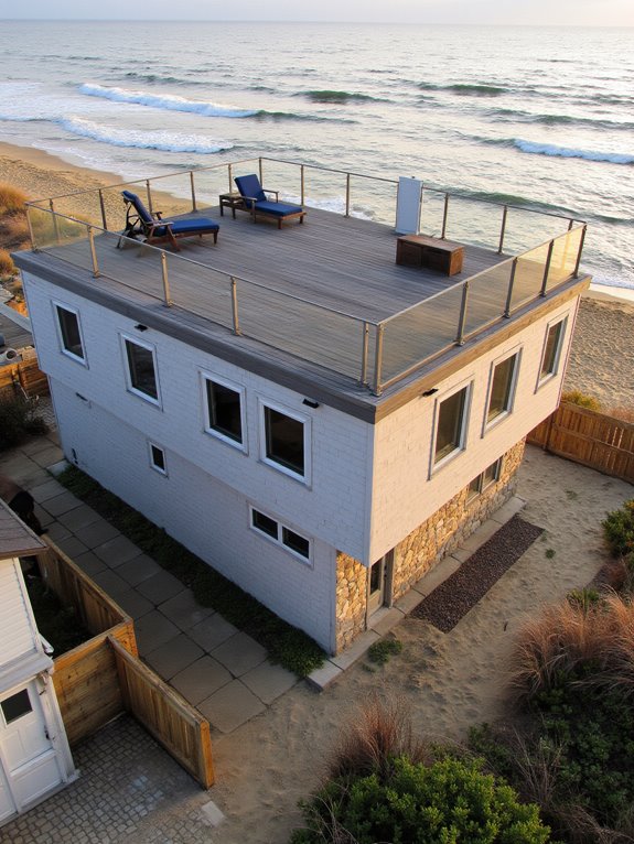 rooftop deck for relaxation