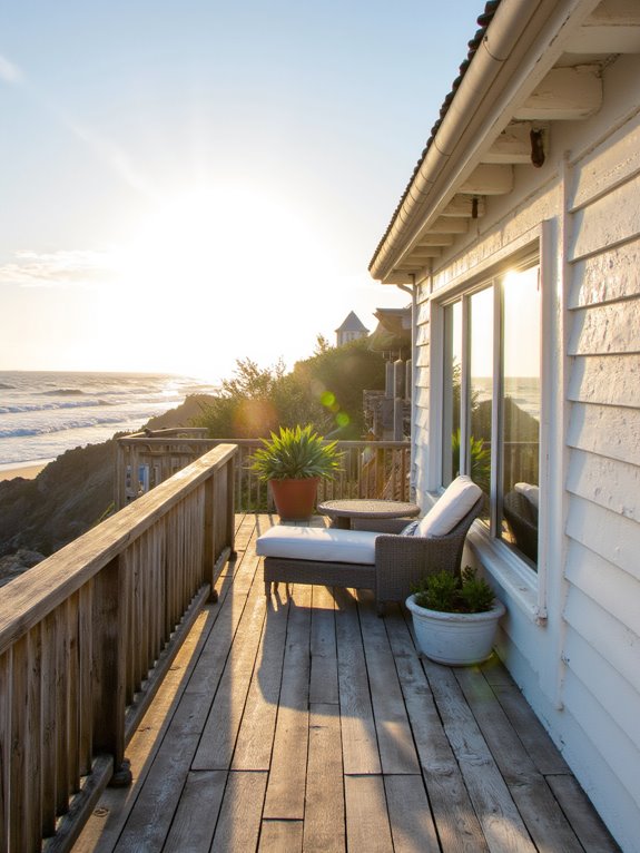 rooftop deck ocean views