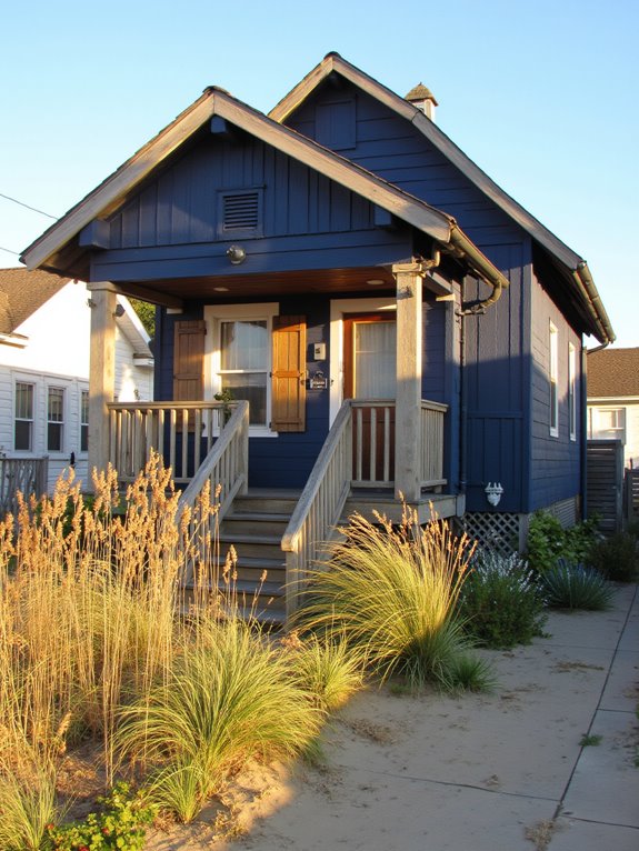 rustic charm with navy