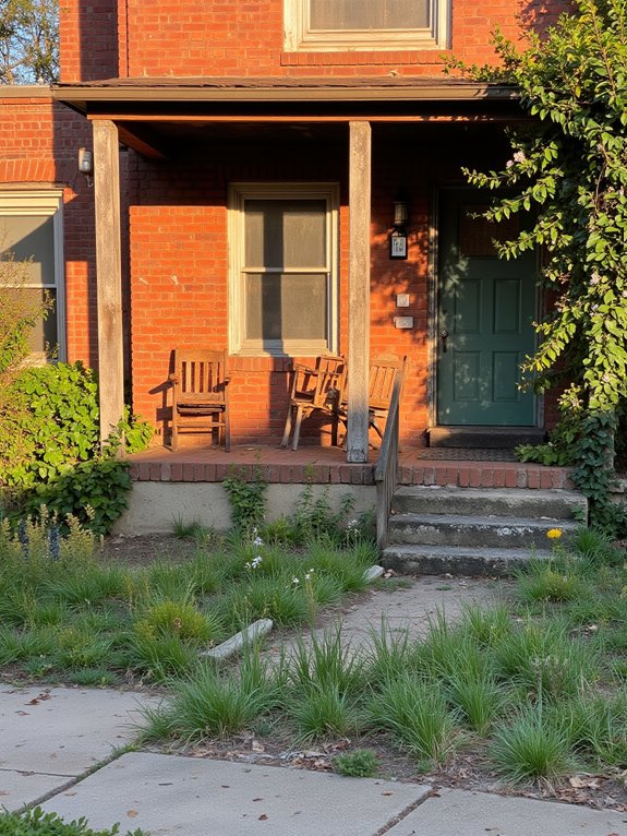 rustic earthy brick hues