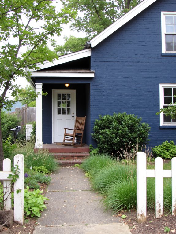 rustic navy brick charm