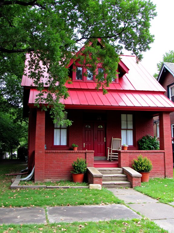 rustic red brick charm
