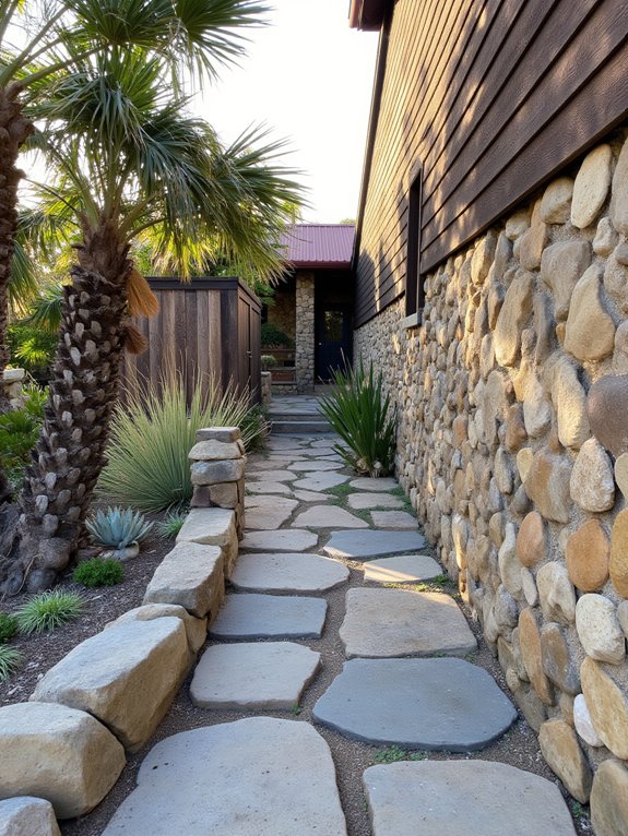 rustic stone beach aesthetics