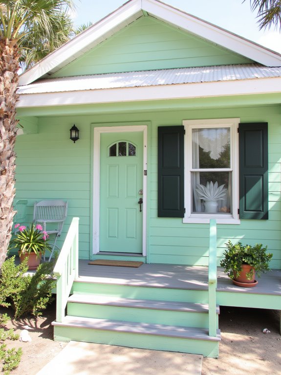 seafoam green coastal charm
