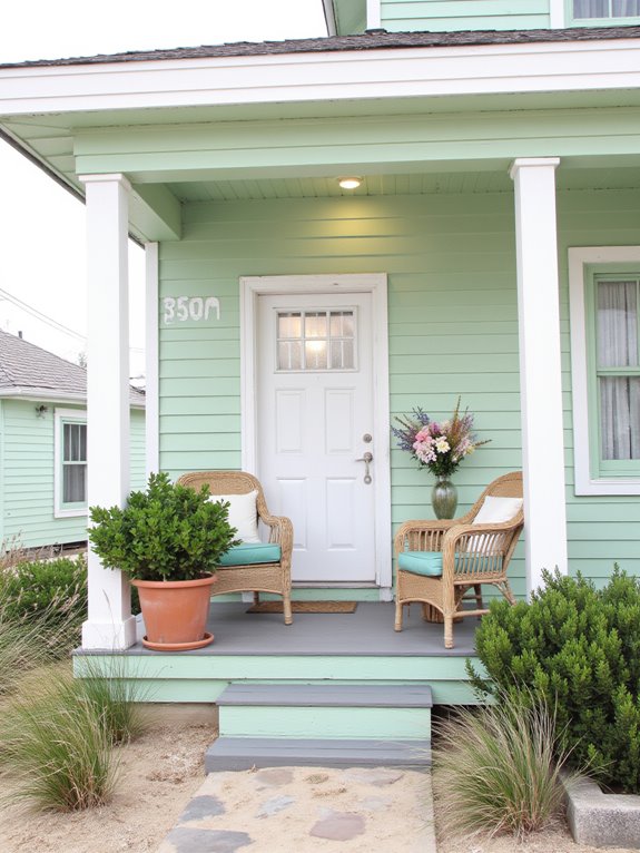 seafoam green diy accents