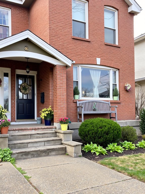 seasonal decor for brick