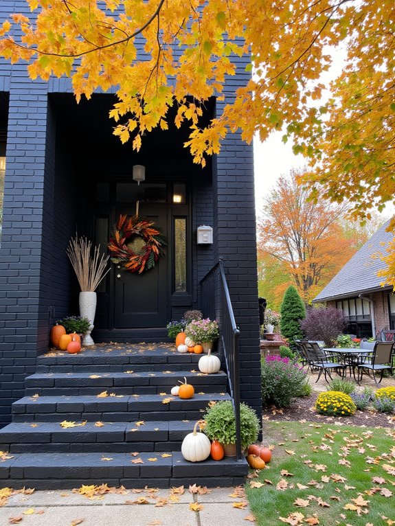seasonal styling for black brick
