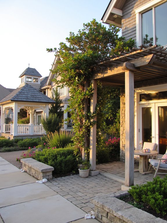 shaded outdoor relaxation spaces