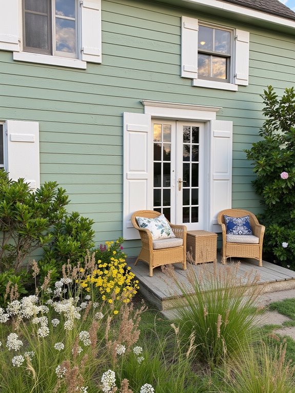 shuttered windows enhance charm