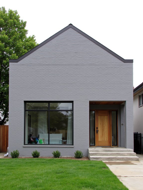 sleek gray brick sophistication