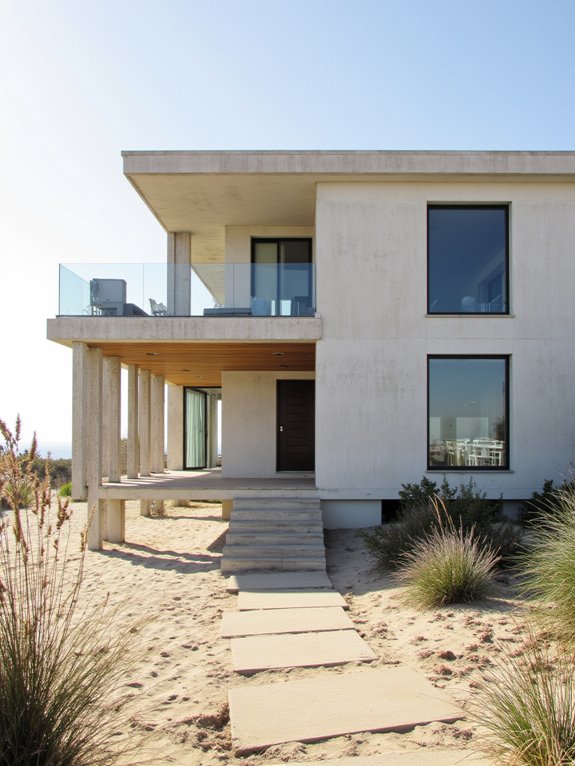 sleek minimalist coastal design