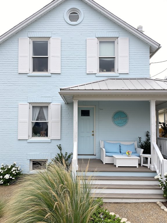 soft blues crisp whites