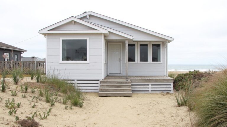 soft gray beach house aesthetics