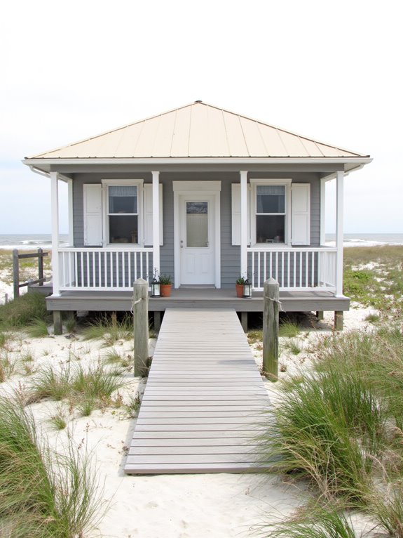 soft gray coastal serenity