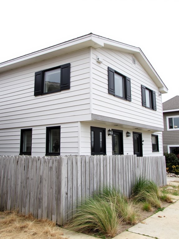 soft gray dark accents