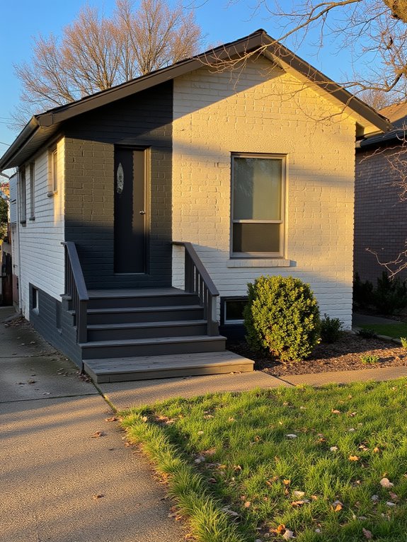 soft lighting enhances brick