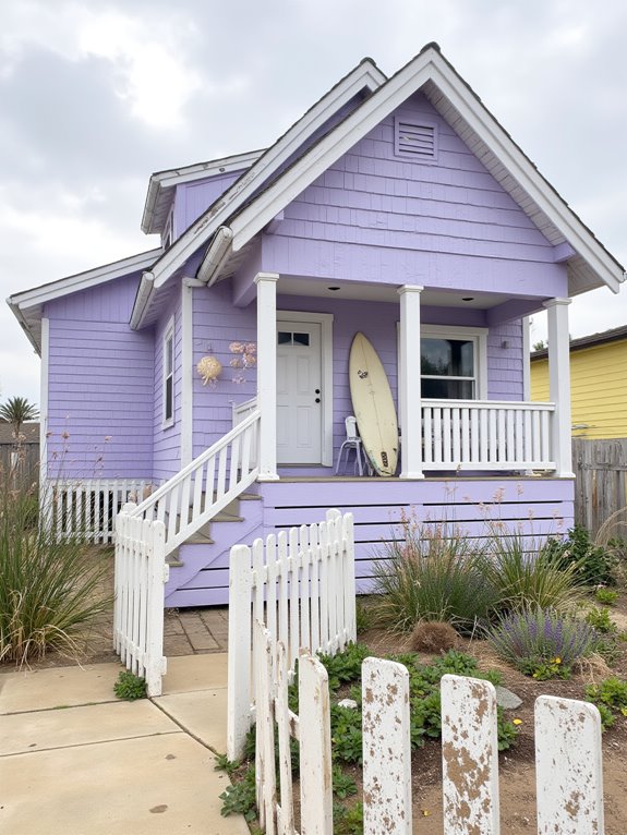soft lilac beach house serenity