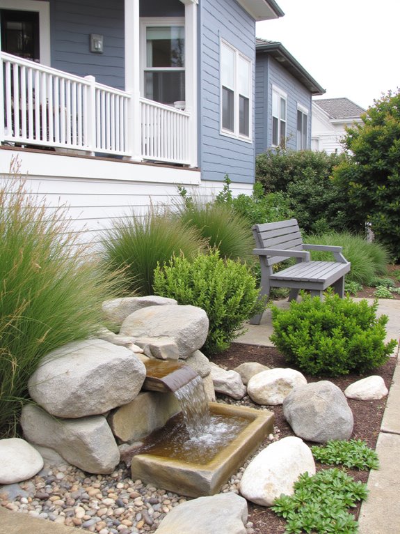 soothing coastal water feature