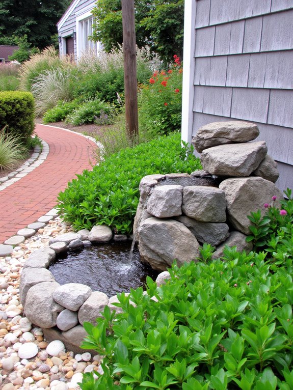 soothing water feature design
